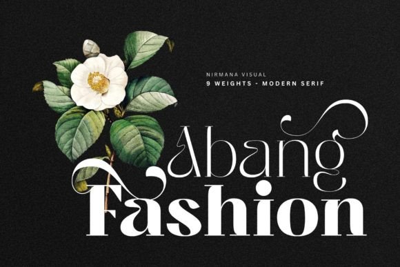 Abang Fashion: A Stylish and Luxurious Display Font for Modern Design