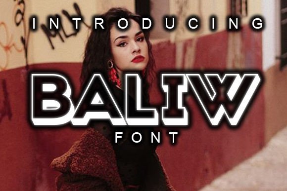 Baliw: A Bold 3D Typeface for Impactful Design