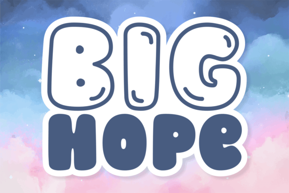 Big Hope: A Bold Font for Eye-Catching Designs