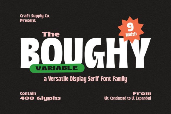 Discover Boughy: A Modern Display Font for Creative Excellence