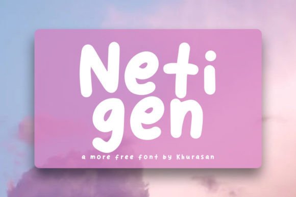 Discover Netigen: A Modern Display Font for Creative Design