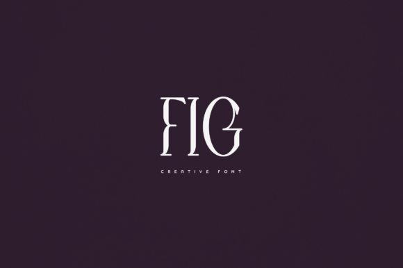 Fig: Elegant and Versatile Display Font