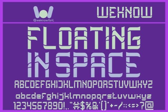 Floating on Space: A Stylish Font for Every Project