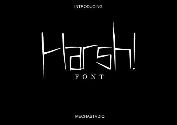 Harsh: A Bold, Clean Display Font for Modern Design