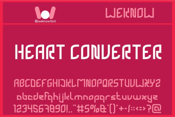 Heart Converter: A Bold Font for Creative Expression