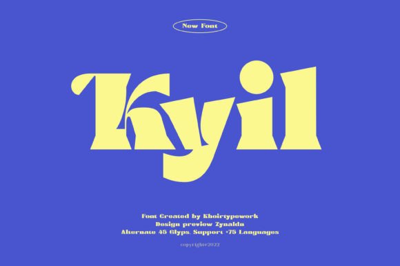 Kyil: A Bold Display Font for Unique Digital Design