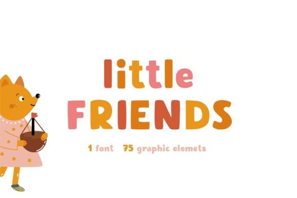 Little Friends: Playful Handmade Font