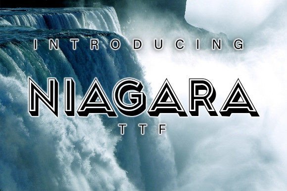 Niagara: A Stylish 3D Typeface for Modern Design