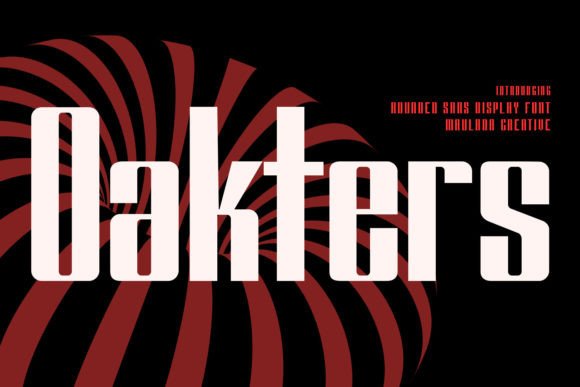 Oakters: Bold, Industrial Typography for Creative Projects