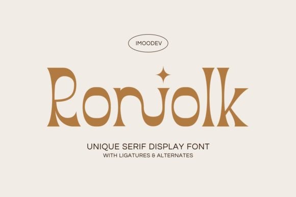 Roniolk: The Modern Display Font That Elevates Every Project