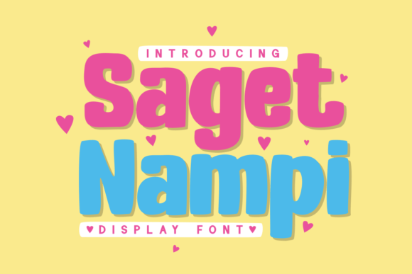 Saget Nampi: A Playful Font for Youthful Design Workflows