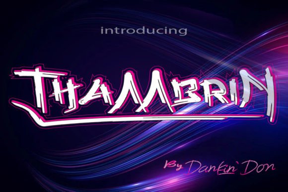 Thambrin: A Mysterious and Cool Display Font for Modern Design