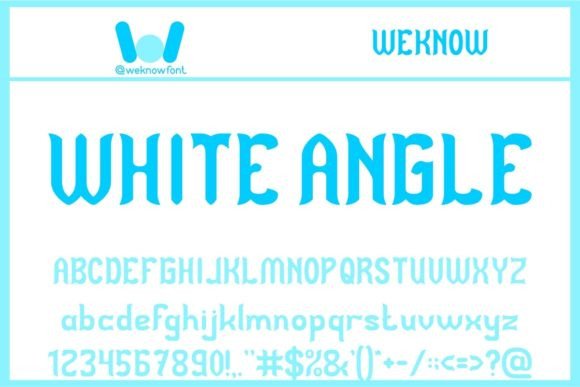 White Angle: A Modern Gothic Display Font for Creative Excellence